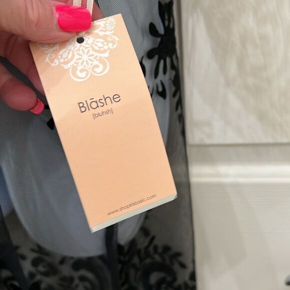 Blasphemy Black Sheer Lace Poolside Robe Kimono Sleeves Open Front Sheer Lace - Picture 6 of 10